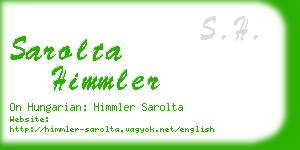 sarolta himmler business card